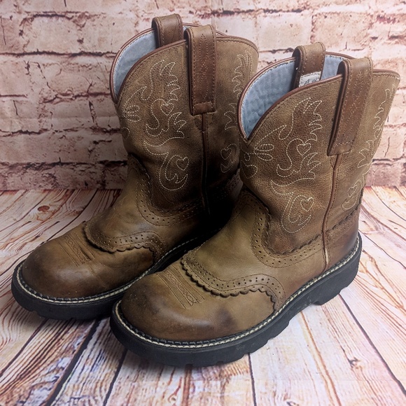 Ariat Shoes - Ariat Brown FatBaby Cowboy boots Size 8B , Euro 39